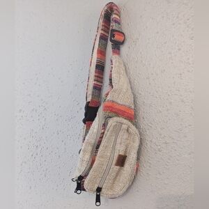Boho multicolor sling bag